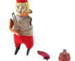 Clown violoniste mécanique avec clé (bra