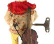 Clown violonceliste mécanisme à clé, fon