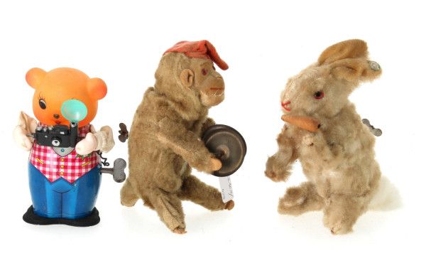 Lot de 3 jouets mécaniques avec les clés