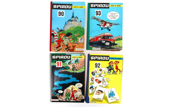 SPIROU albums 90,91,92,93 (qqs marques d