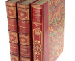Lot de 3 livres reliés rouges: - Gaston