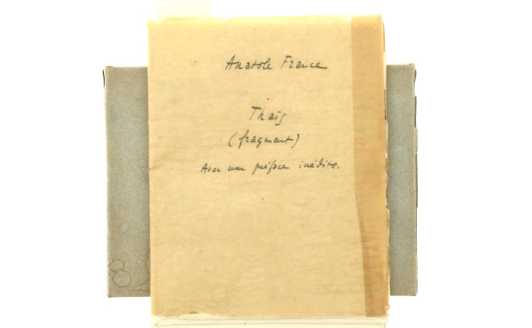 Anatole FRANCE - "Thaïs (fragment)", ouv