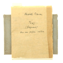 Anatole FRANCE - "Thaïs (fragment)", ouv