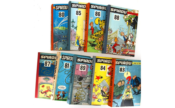 SPIROU albums 9 albums 80,81,83, 84,85,8