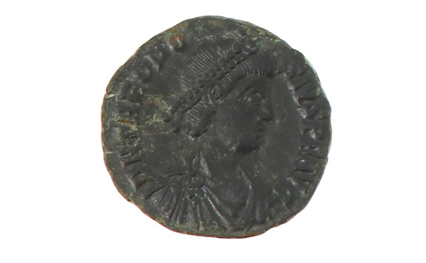 monnaie en bronze Théodose 1er 378-395 é