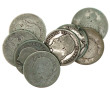 8 p. 1 fr Nap III argent poids 36,8 grs