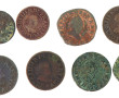 Ensemble de 8 denier tournois et double