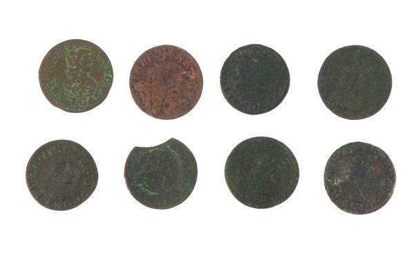 Ensemble de 8 double tournois entre 1605