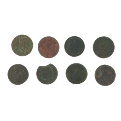 Ensemble de 8 double tournois entre 1605