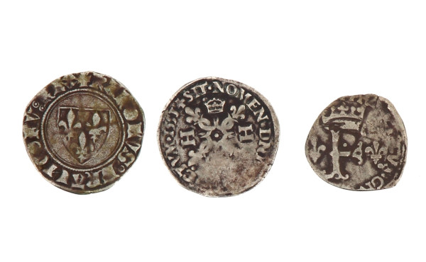 Lot de 3 monnaies royales françaises: -