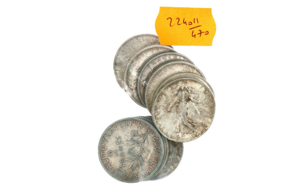 11 p. de 2 fr 1912, 1902, 1910, 1909, 19