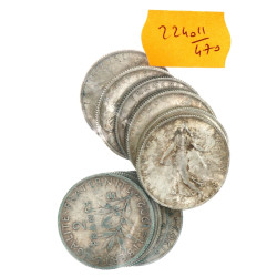 11 p. de 2 fr 1912, 1902, 1910, 1909, 19