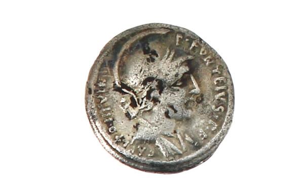 Denier Fonteia en argent millésime - 55 