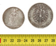 Lot de 2 pièces en argent XIXème : 5 mar