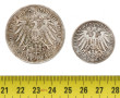 Lot de 2 pièces en argent Allemagne 1901