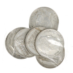 Lot de 10 pièces de 20 F Turin en argent