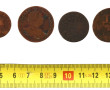 Lot de 4 pièces anciennes en cuivre