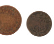 Lot de 4 pièces anciennes en cuivre