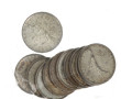 Lot de 11 pièces de 5 F années 60 en arg