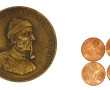 COUSTEAU - Médaille de table en bronze d