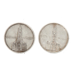 Allemagne - Lot de 2 pièces en argent 5 