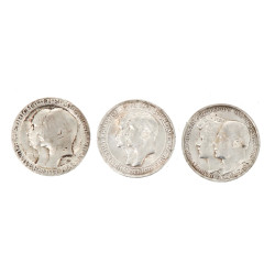 Allemagne - Lot de 3 pièces argent : une