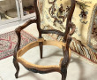 Carcasse de fauteuil XIXème en acajou à 