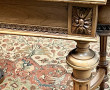 Table de milieu en placage de noyer, ouv