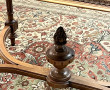 Table de milieu en placage de noyer, ouv