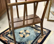 Porte-gravures en bois, sur roulettes, H