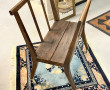 Porte-gravures en bois, sur roulettes, H