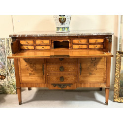 Commode secrétaire dans le style Louis X