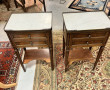 Deux chevets de style Louis XVI plateau 