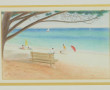 Jean CAVENG (1905-1993) "Plage en Finist