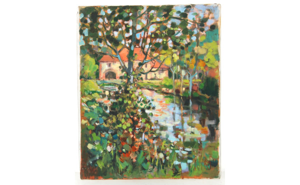 Roger HAROT (1928-2003) "Le ruisseau", h