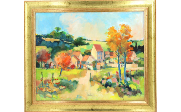 Roger HAROT (1928-2003) "Paysage de camp