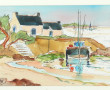 Louis MAHE (Xxe) "Bateau amarré au port 