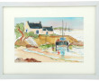 Louis MAHE (Xxe) "Bateau amarré au port 
