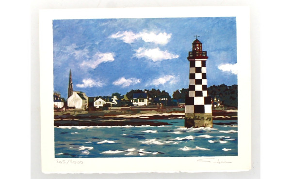 Jacques GODIN (1956) "Petit port en Fini