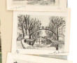 Lot d'œuvres sur papier : aquarelles, 2 