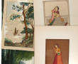 Lot d'œuvres sur papier : aquarelles, 2 