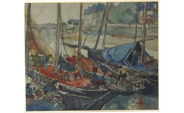 Ecole Bretonne 1ère moitié Xxème "Marins
