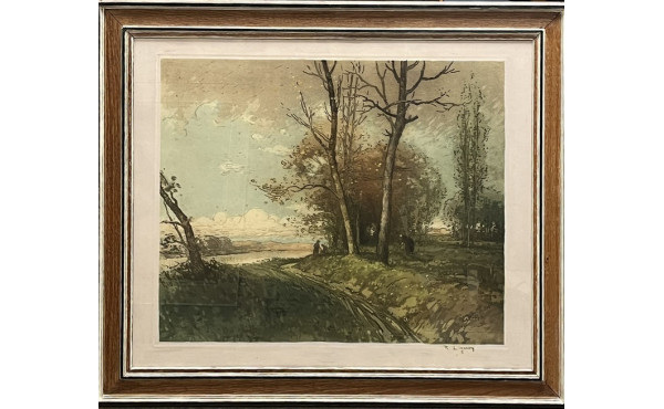 René LIGERON (1880-1946) "Paysage de cam