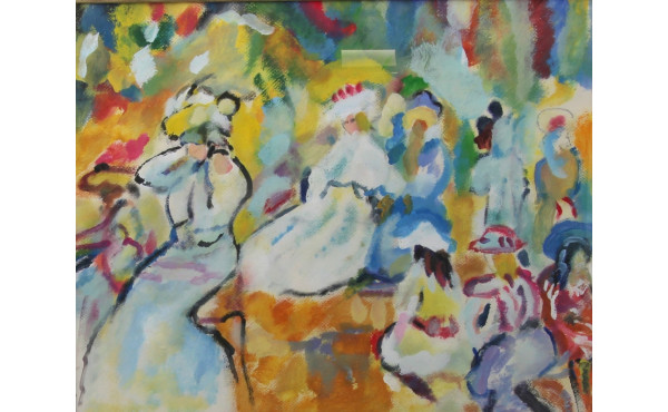 Ecole Française Xxème "Elégantes au parc