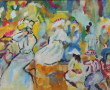 Ecole Française Xxème "Elégantes au parc