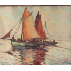 Charles MOOTZ (1889-1944) "Marine aux vo