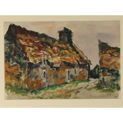 René LE FORESTIER (1903-1972) "Chaumière