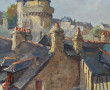 Edouard LE SAOUT (1909-1981) "Le lavoir 