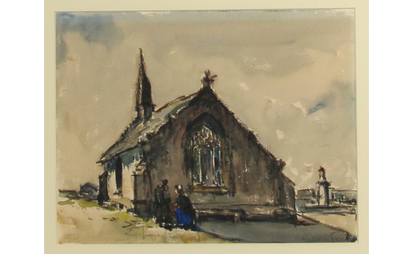 René LE FORESTIER (1903-1972) "Chapelle 