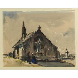 René LE FORESTIER (1903-1972) "Chapelle 